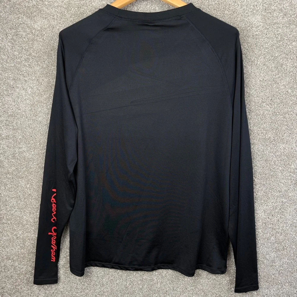 Robert Graham Mens XL Black UPF 50+ Sun Shirt Long Sleeve Graphic SMRG114 NEW